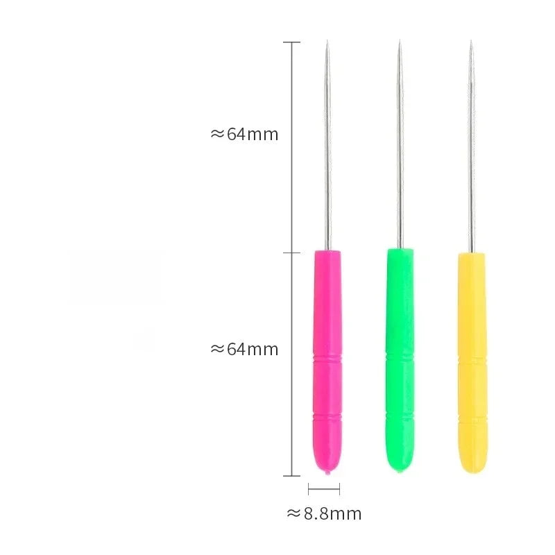 10pcs Cake Decorating Icing Pins - Stainless Steel Sugarcraft Needle Set