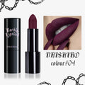 Long-Lasting Waterproof Matte Lipstick - Dark Night, Purple & Orange Shades