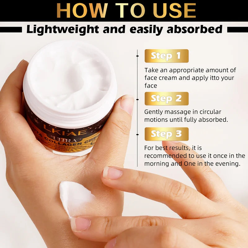 Ultra Glutathione Collagen Whitening Face Cream for Brightening & Spot Correction - 80g