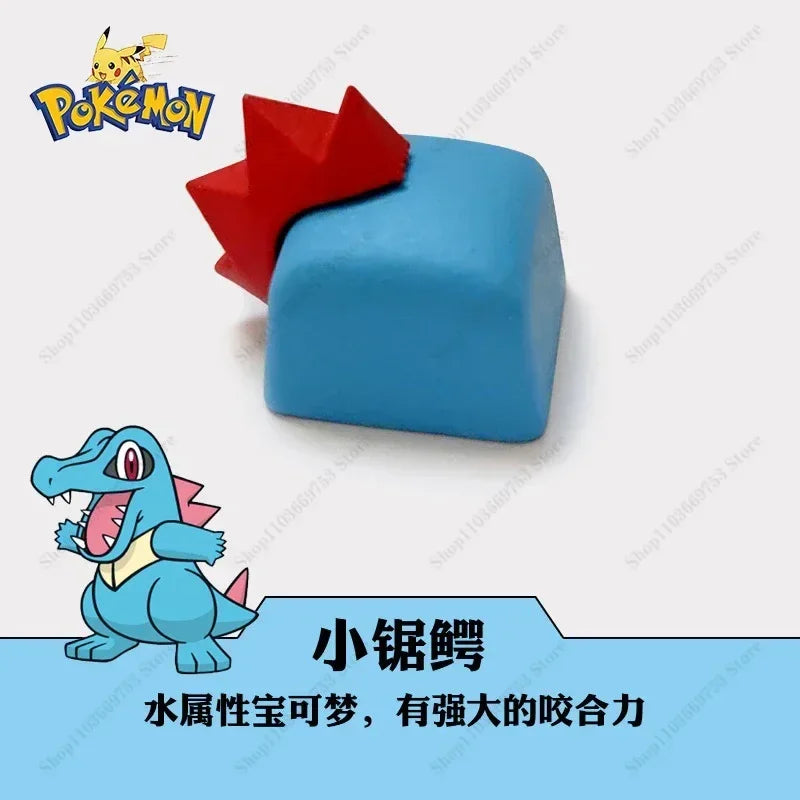 Pokemon Anime Cute Tail Keycaps for Mechanical Keyboard - Resin Artisans, Multi-Color Options