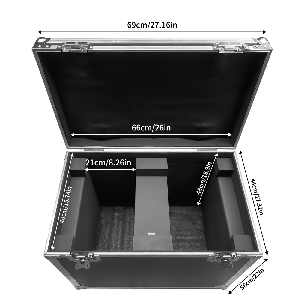 Flight Case for 2x 230W LED Moving Head Lights DJ Stage Lighting Transport Case