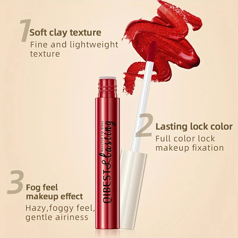 24 Colors Matte Lip Gloss Set Long-Lasting Smudge-Proof Lip Stain for Valentines Mardi Gras