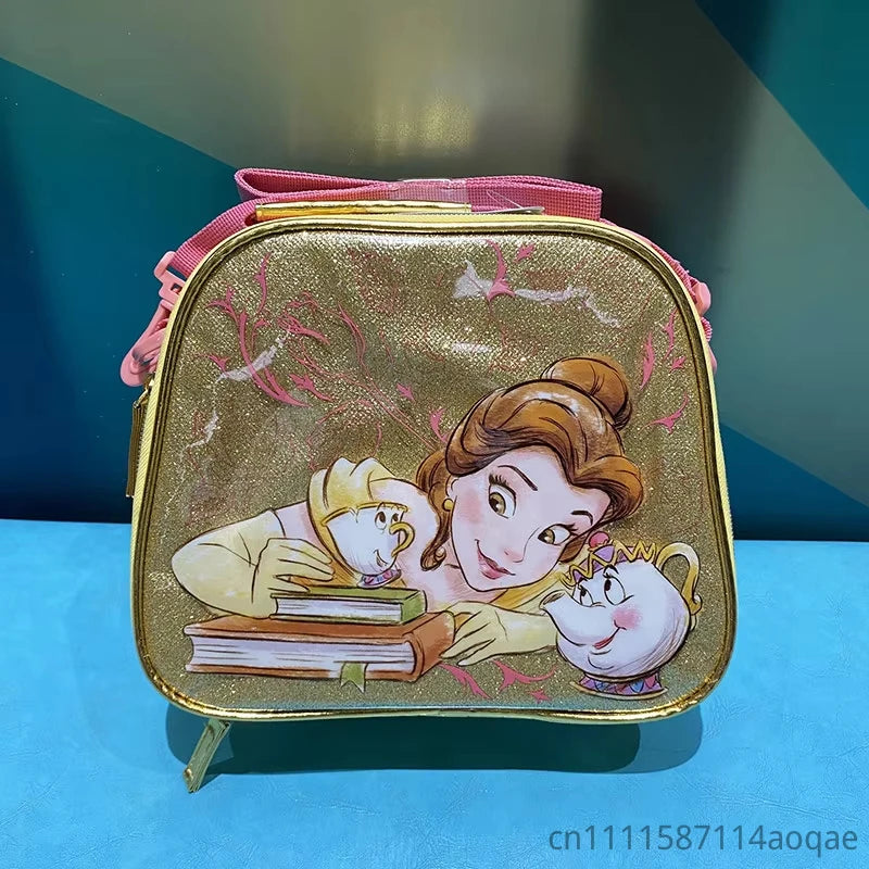 Beauty and the Beast Belle Backpack Insulated Lunch Bag for Kids and School