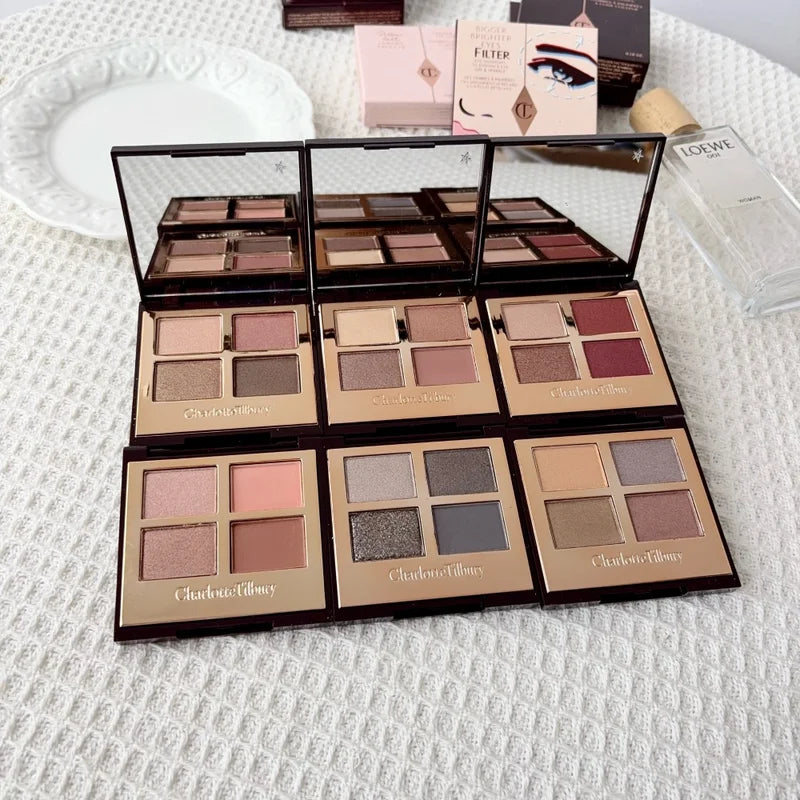 Buildable Velvet & Silk Shimmer Eyeshadow and Cream Blush Set - Natural Glow Makeup
