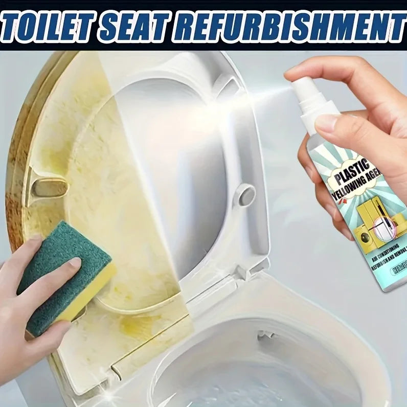 Multi-Surface Plastic Whitener Spray - Scratch-Free Vehicle & Home Appliance Cleaner