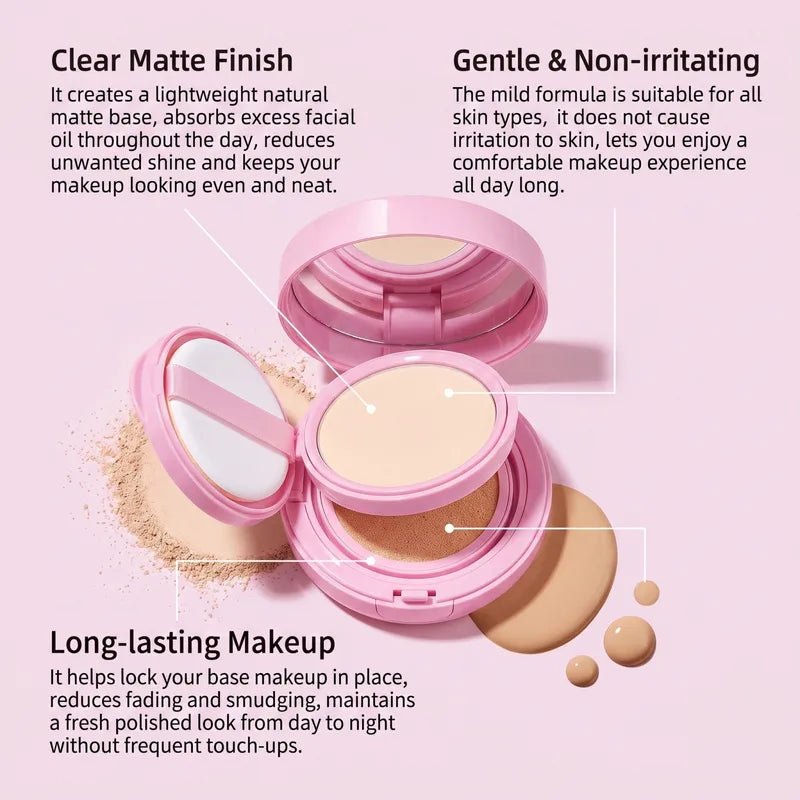 Long Lasting Oil Control Cushion Foundation with Buildable Coverage – Natural Finish, Lightweight & Portable