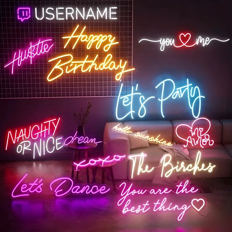 Custom Neon Sign LED Name Light for Kids Wall Decor Personalised