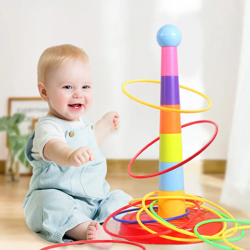 Children Throw Circle Game Stacking Toys Indoor Outdoor Parent-Child Fun