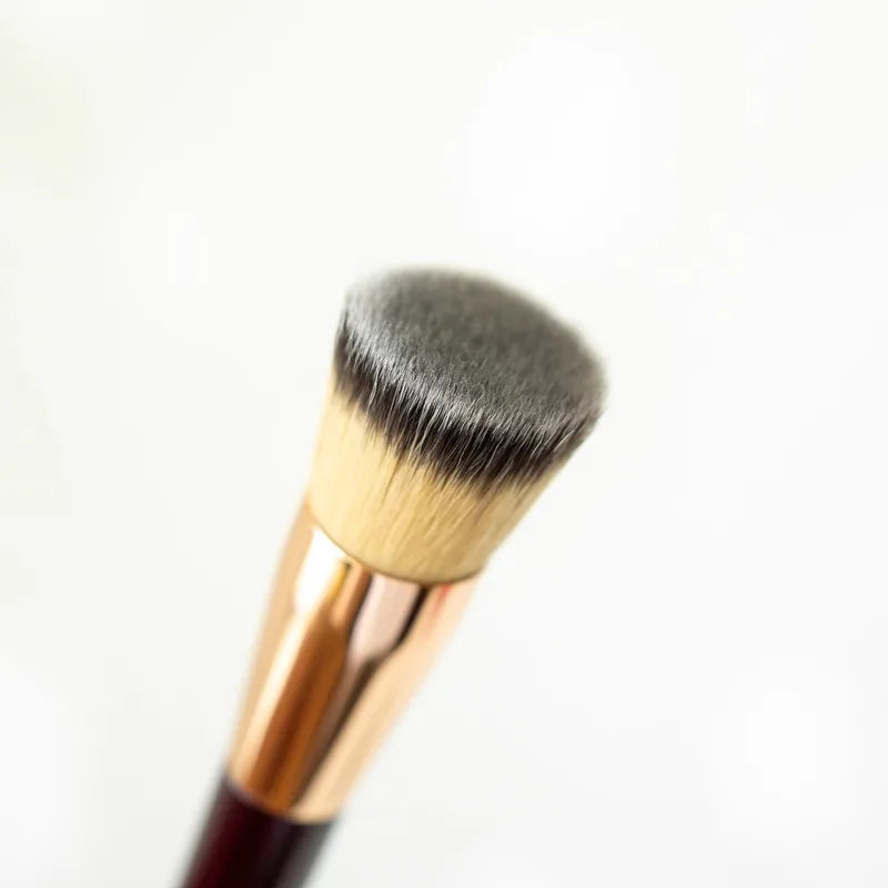 Makeup Brush Set with Mirror - Soft Fiber Face & Eye Brushes for Foundation and Blush