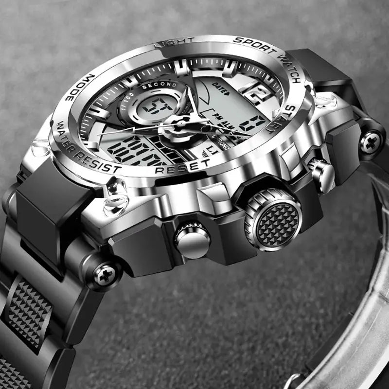 Men's Digital Sport Watch Waterproof LED Quartz Military Wristwatch
