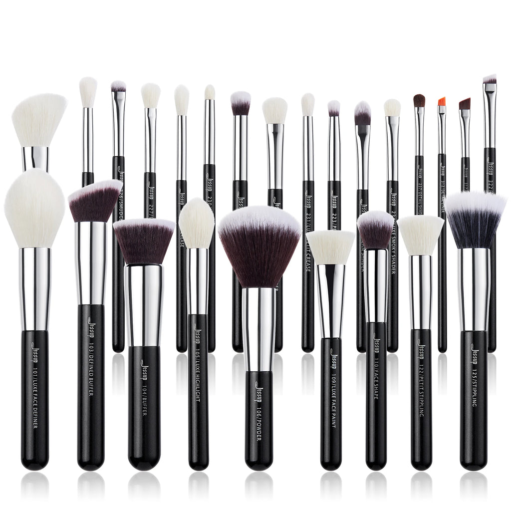 Professional Makeup Brush Set 25pcs - Foundation, Blush, Eyeshadow & Contour Tools
