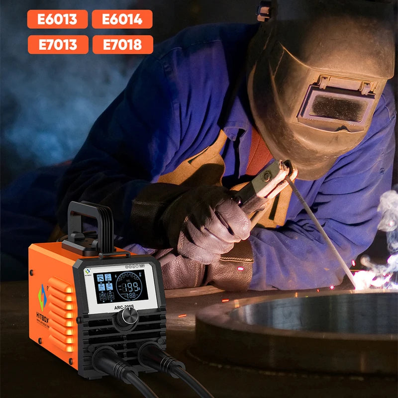 Portable Arc Welding Machine 2-in-1 MMA TIG Inverter Digital Display 220V