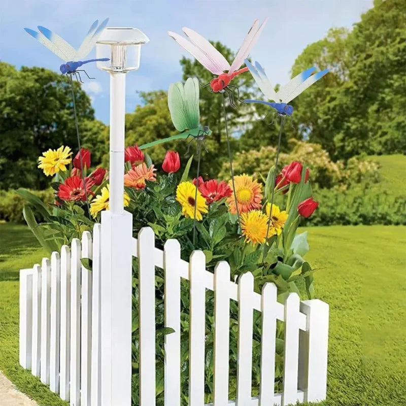 Simulated Dragonfly Garden Decoration Clip - Outdoor Insect Repellent & Yard Ornament