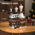 Christmas House Building Blocks Set - Victorian Snow House Decor with 1549 Pieces