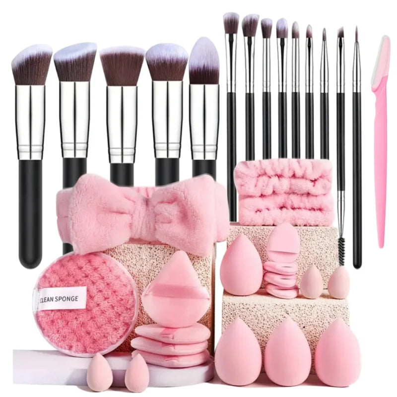 14-Piece Makeup Brush Set for Face Eyeshadow Blending and Concealing - Soft Fluffy Makeup Tools