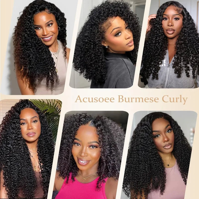 30 Inch Burmese Curly Human Hair Extensions - Brazilian Virgin Remy Hair Bundles
