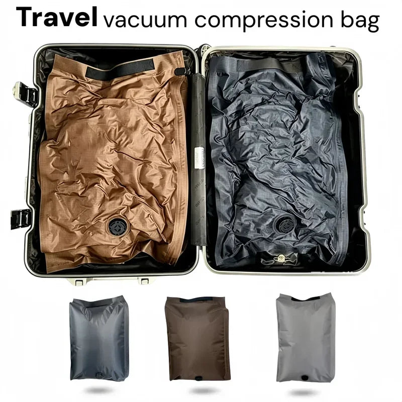 Travel Suitcase Vacuum Compression Storage Bags Waterproof Luggage Organizer