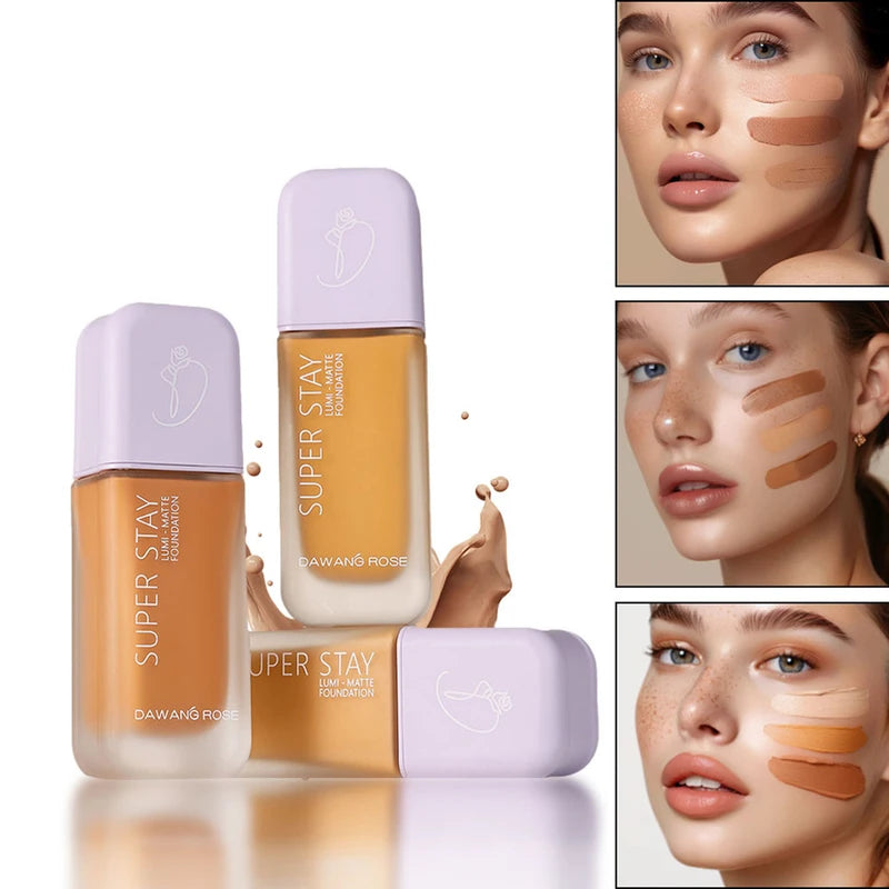 Long Wear Matte Foundation with Buildable Coverage - All Shades, 30ml Liquid Face Makeup