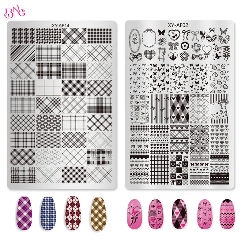 Nail Stamping Plate Love Animals Star for Nail Art & Manicure Designs