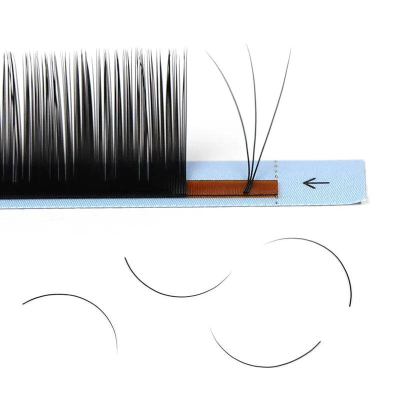False Mink Eyelash Extensions Korean Silk Natural Soft Volume Lashes