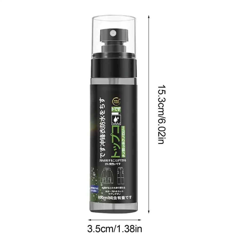 Waterproof Fabric Spray 100ml - Eco-Friendly Water & Stain Protector for Shoes, Jackets, Tents