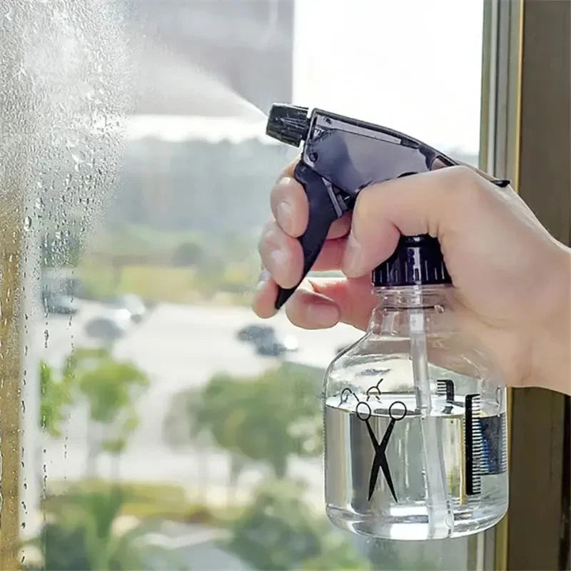 Transparent Hand-Press Spray Bottle for Hairdressing and Watering - Small Cosmetic Spray