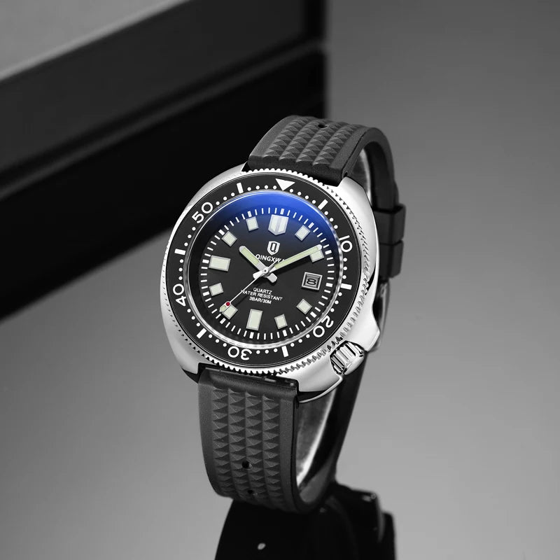 Men's Waterproof Quartz Sport Watch with Date - Luxury Business & Casual Timepiece