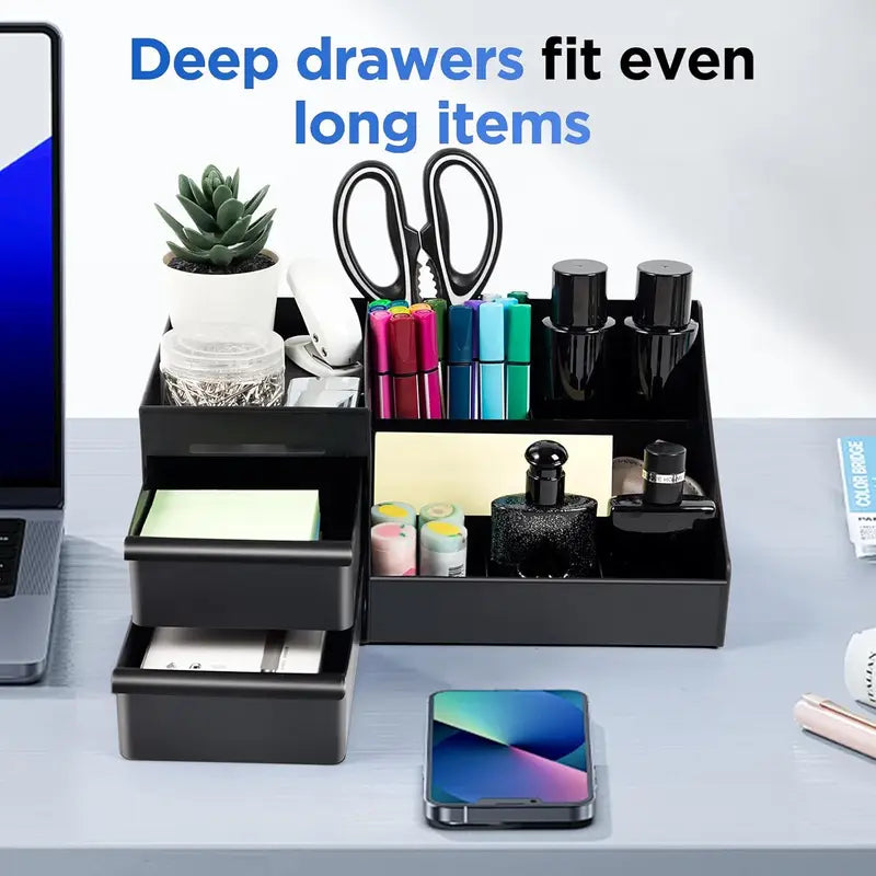 Men's Cologne & Perfume Organizer Stand with Drawers - Bathroom & Dresser Storage