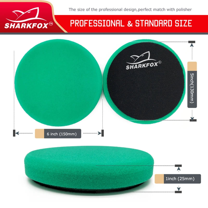 Car Buffer Polishing Pads 5-6 Inch Sponge Buffing Pads for DA/RO/GA Polishers