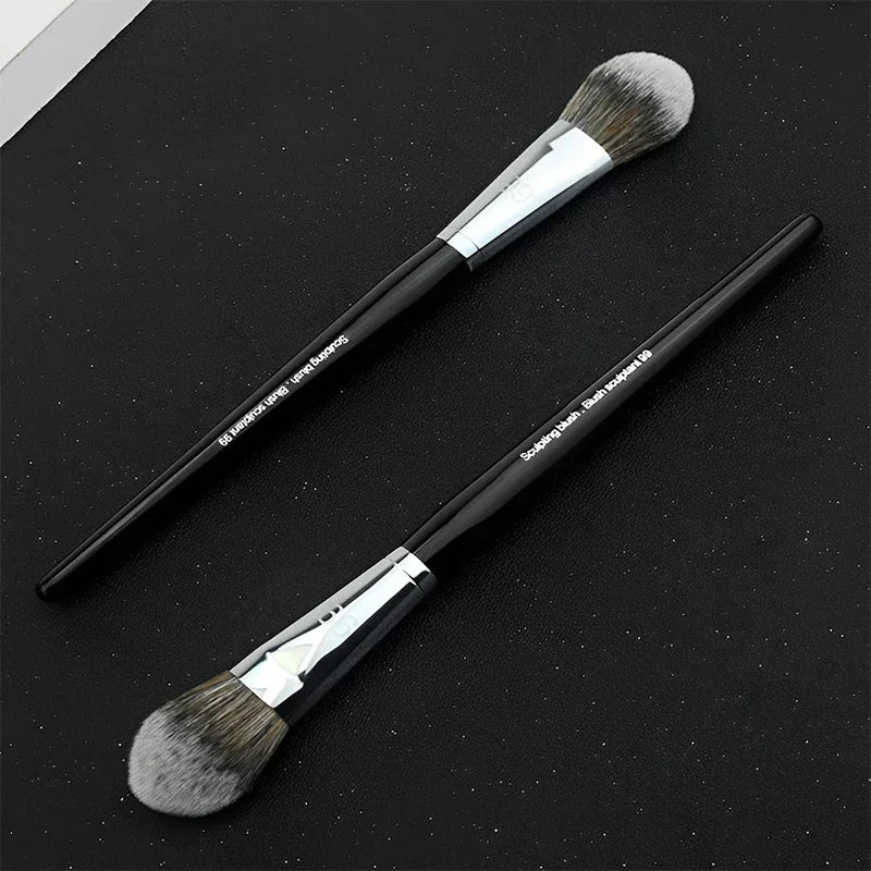 Professional Makeup Brush Set for Face Cheek Blush Bronzer Highlight - Soft Wool Fiber