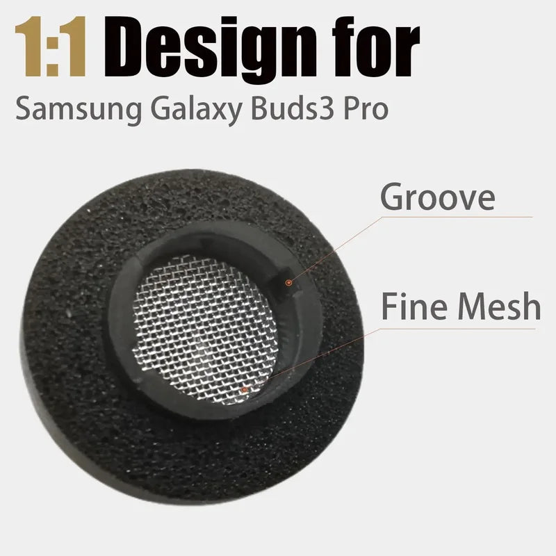 Memory Foam Ear Tips for Samsung Galaxy Buds 3 Pro & 4 - Noise Reducing Earbud Replacement
