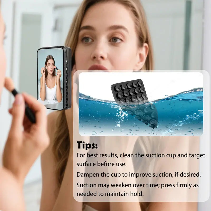 Universal Silicone Suction Phone Holder Wall Mount with Anti-Slip Grip
