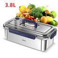 Stainless Steel Food Storage Containers with Lids Large Capacity Leakproof Kitchen Organizer