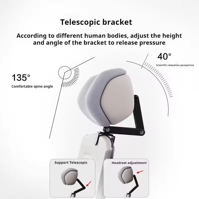 Office Chair Neck Support Cushion High Headrest Memory Foam Seat Pad