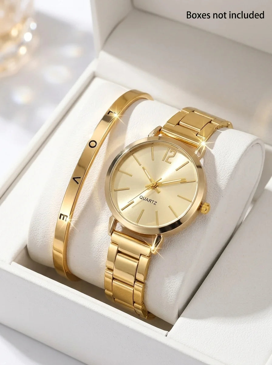 Women's Quartz Wrist Watch Set - Alloy Y2K Party Dress Holiday Gift