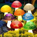 Solar Mushroom Garden Lights Outdoor Decor Stake String Lights Waterproof