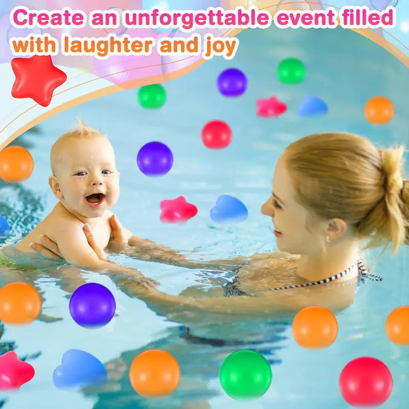 Colorful Ocean Balls Set of 100 Soft Crush-Resistant Toys for Children Toddlers & Infants