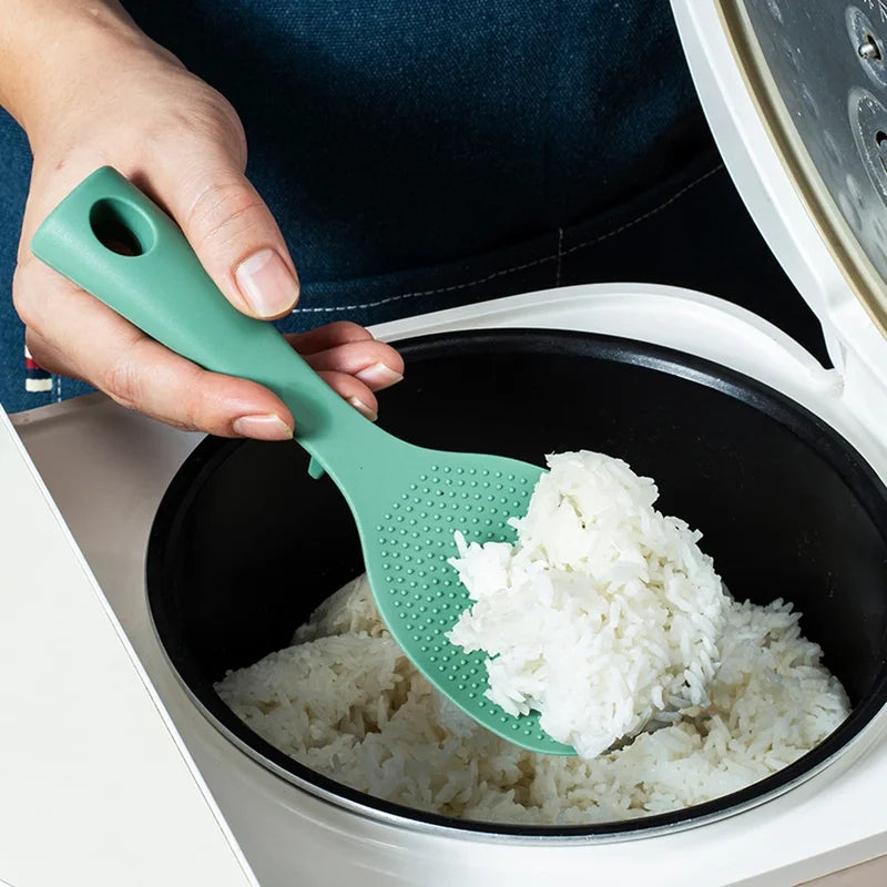 Silicone Cooking Spoon Non-Stick Anti-Scalding Kitchen Utensil High-Temperature Resistant