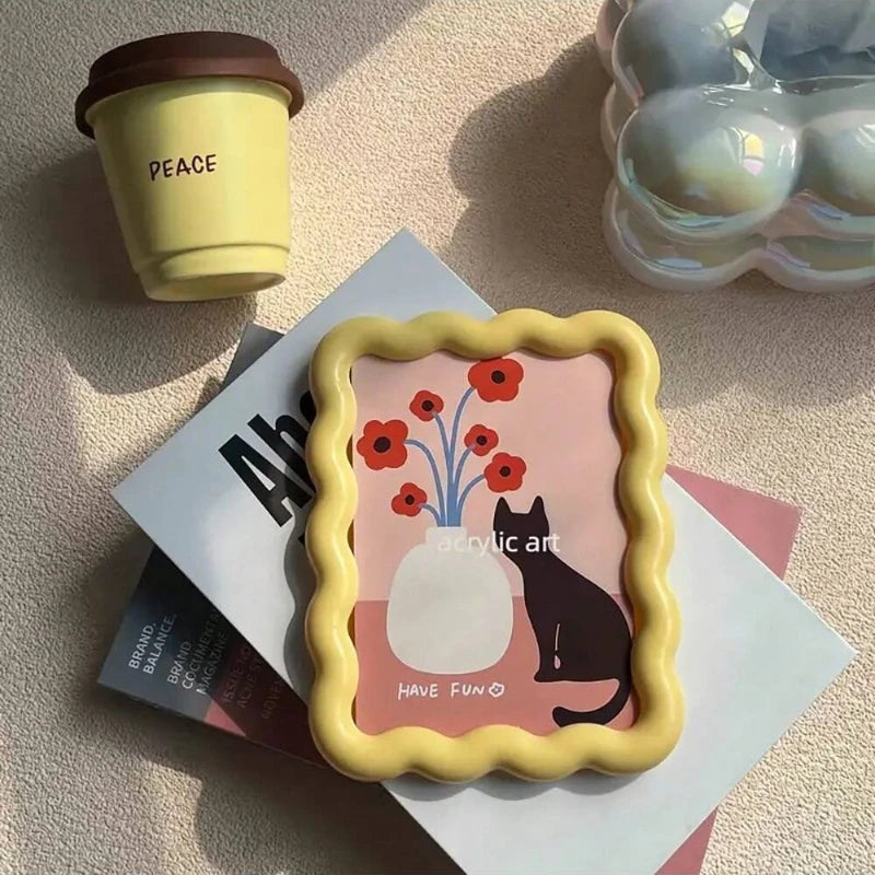 Cute Decorative Picture Frame for Wall or Desk Home Decor - Small Tabletop Art