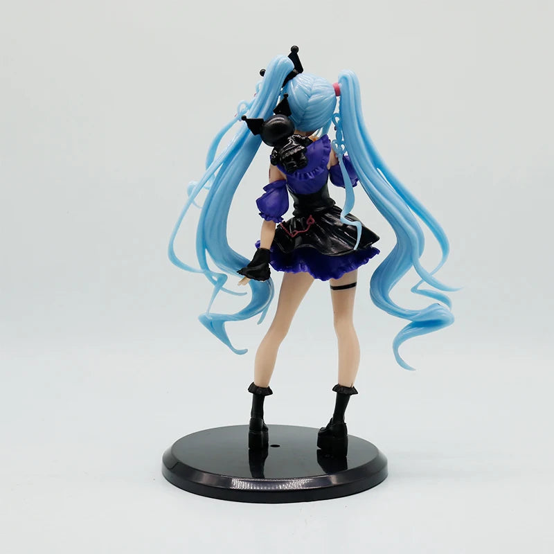Anime PVC Figure - 19cm Hatsune Miku Snow Miku x Kuromi Collectible Figurine