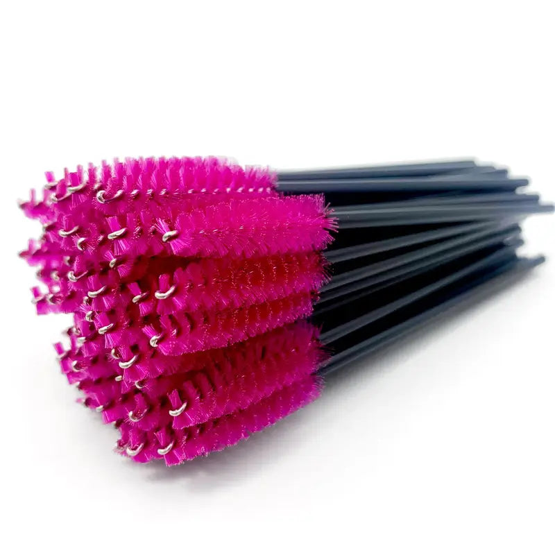 Disposable Eyelash & Eyebrow Brush Wands Set of 5/25/50 - Cosmetic Applicators