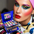 Multifunctional 30-Color Makeup Palette with Eyeshadow Blush Powder & Lip Gloss - Portable Kit