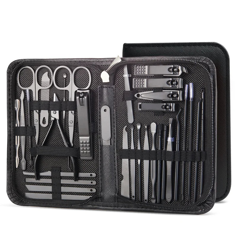 8/32pcs Manicure & Pedicure Nail Grooming Set Stainless Steel Professional Tools