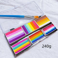 2-in-1 Rainbow Face Paint Kit Water-Activated Body Art & Makeup Palette