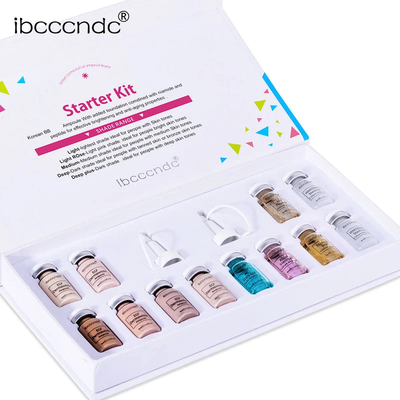 BB Cream & Skin Care Serum Kit for Brightening Anti-Aging Face Treatment
