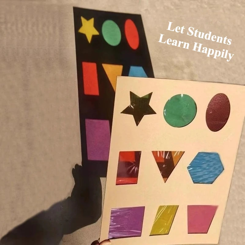 Colored Glass Paper Sheets A4 Handmade Transparent DIY Craft Plastic Film