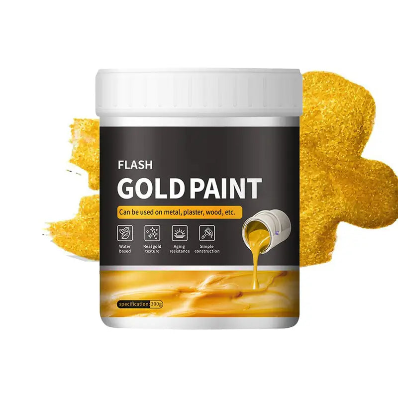 Liquid Gold Foil Paint - 300g Quick Dry Metal & Wood Craft Paint
