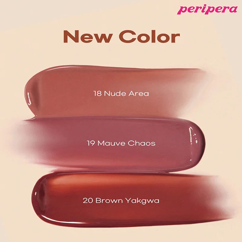 K-Beauty Lip Gloss Tint with Watery Shine & 16H Moisture - Non-Sticky & Mask Friendly