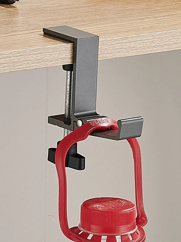 Adjustable Desk Edge Hook for Hanging Bags - Punch-Free, Foldable Multi-Functional Table Organizer