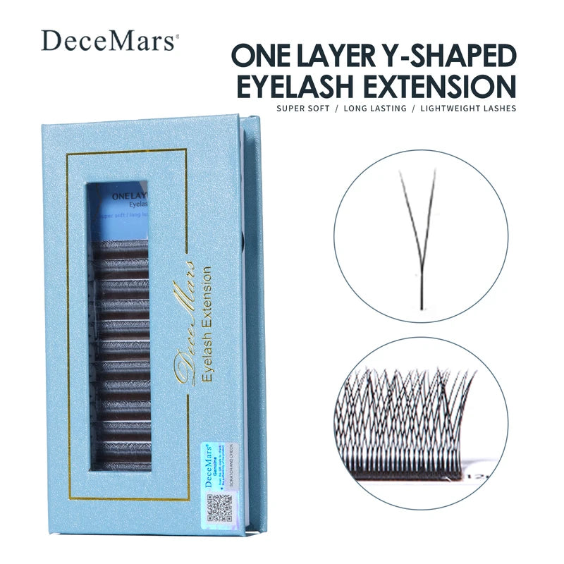 Eyelash Extension 2D Y-Shape Velvet Flowers False Lashes - Multiple Variants
